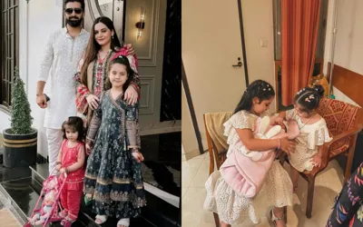 Muneeb Butt and Aiman Khan blessed with third baby girl