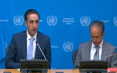 Bilawal Bhutto addresses presser at UN headquarters on Pakistan-India tensions