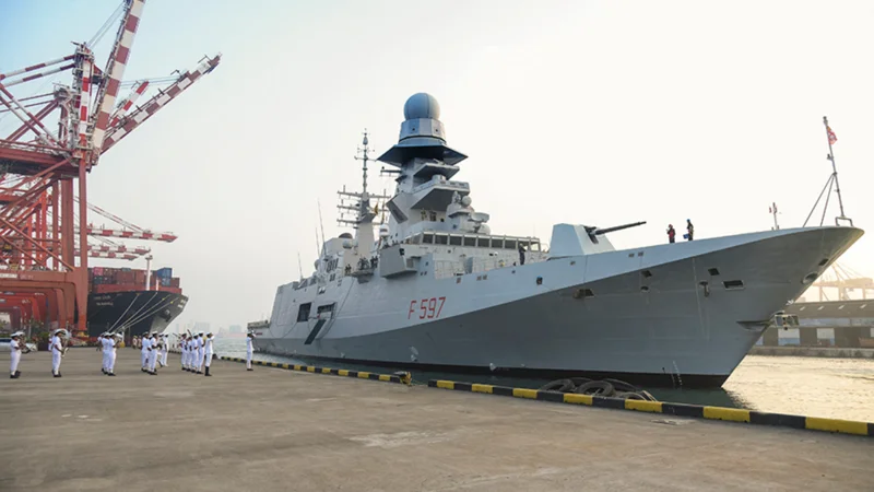 Italian Navy warship "ITS Antonio Marceglia" visits Karachi port on goodwill mission
