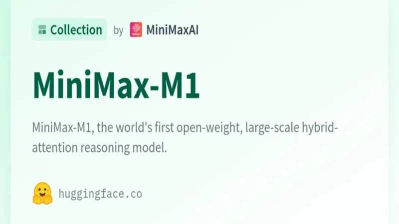Chinese AI Model MiniMax-M1 Surpasses DeepSeek in Efficiency