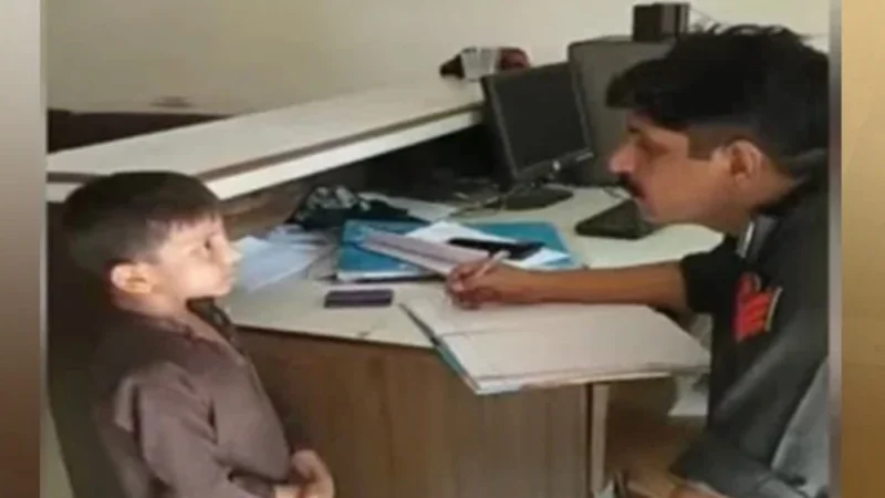 Boy approaches police station for not allowing him to play