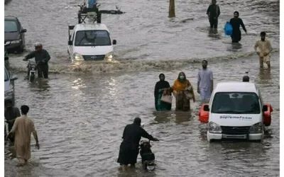 Heavy rains continuous in various parts of Sindh