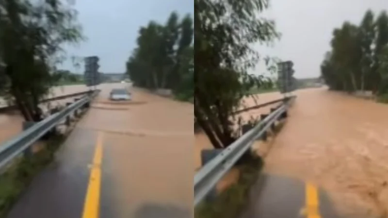 Floodwater reaches Islamabad Motorway, Causing major traffic jams