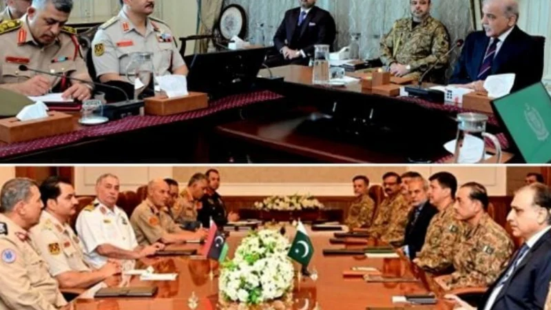 Libyan Commander Chief meets PM Shehbaz and Asim Munir to boost defence ties