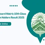 BISE Lahore 10th Class Results - Position Holders List Announced