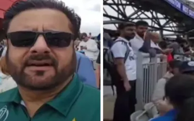 Pakistani fan wearing team shirt ousted from Old Trafford ground