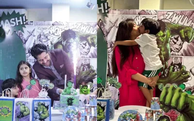 Imran Ashraf and Kiran Ashfaque host birthday celebration for their son