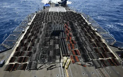 US sends seized Iranian weapons and ammo to Ukraine