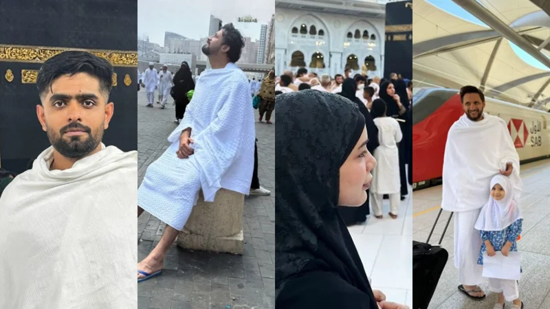 Prominent Pakistani Celebrities embark on Umrah journey during Ramadan 2024