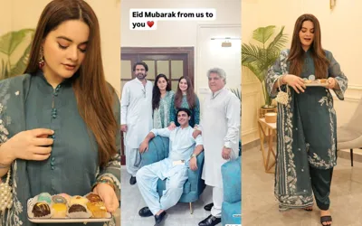 Eid Ul Fitr 2024: Minal Khan and Ahsan Mohsin Ikram's pictures on Eid day 2