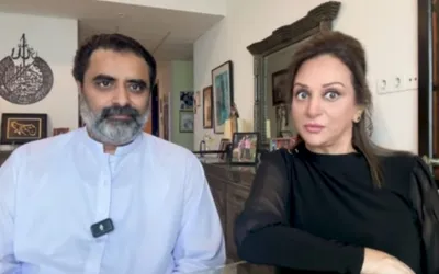 Bushra Ansari give her first inter with husband Iqbal Hussain