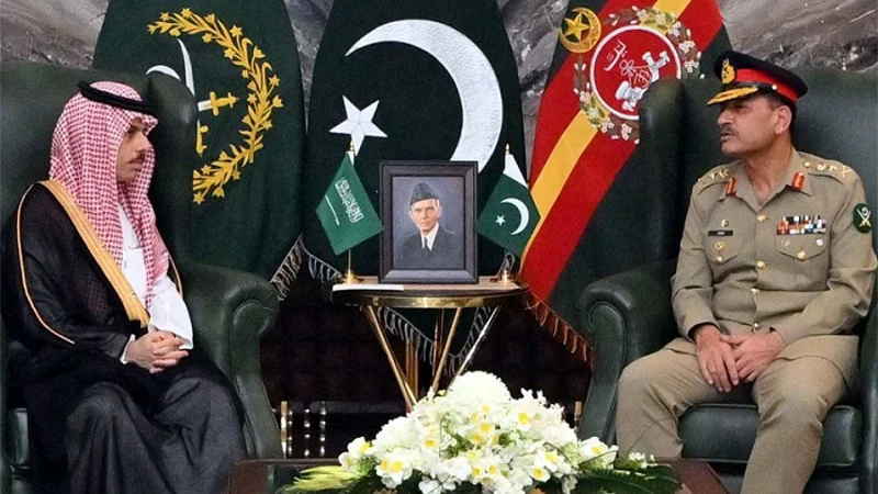 COAS, Saudi FM discuss bilateral cooperation in various sectors
