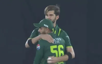 WATCH: Babar Azam hugs Shaheen Afridi during first T20I