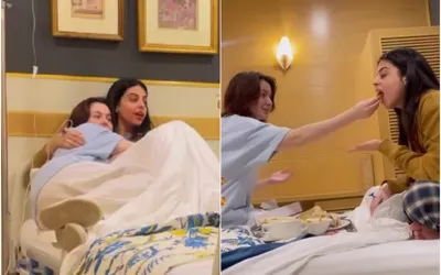 See Photos: Hania Aamir Takes Care Of Yashma Gill In Hospital