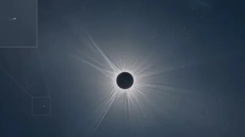 Rare Click: Comet caught on camera by astronomers covering Solar Eclipse