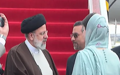 Iranian President Raisi arrives in Lahore