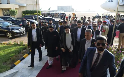 President Raisi arrives in Karachi on third leg of official visit