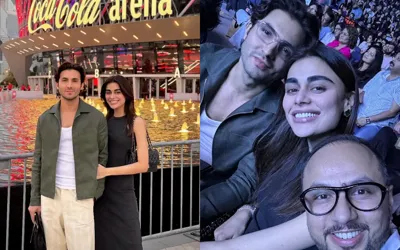 Sadaf Kanwal and Shahroz Sabzwari spotted at Arijit Singh's concert