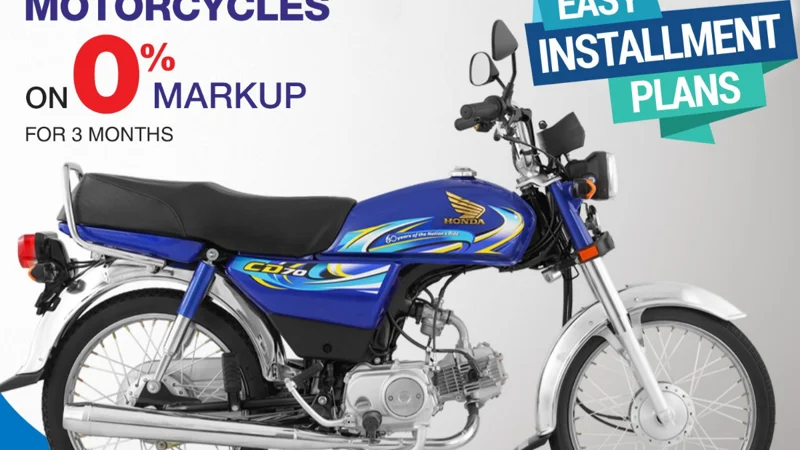 Honda CD 70 Zero Markup Installment Plan- March 2024