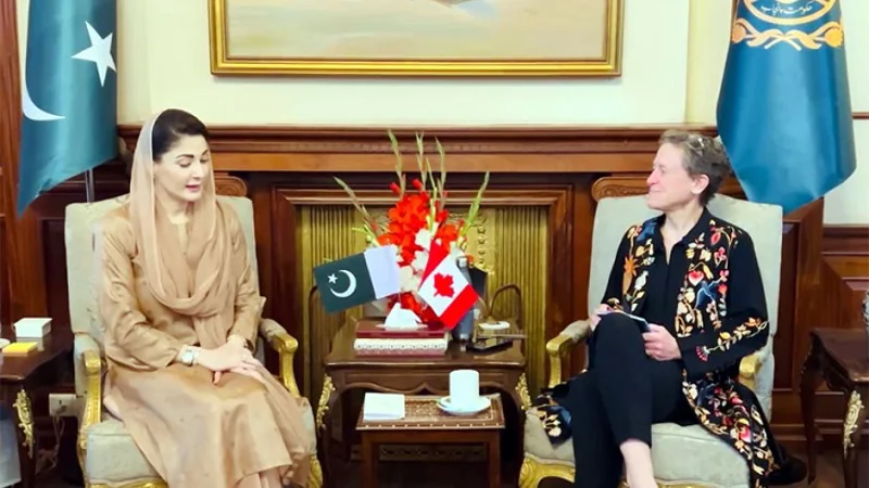 CM Maryam meets Canadian envoy, discusses economic relations
