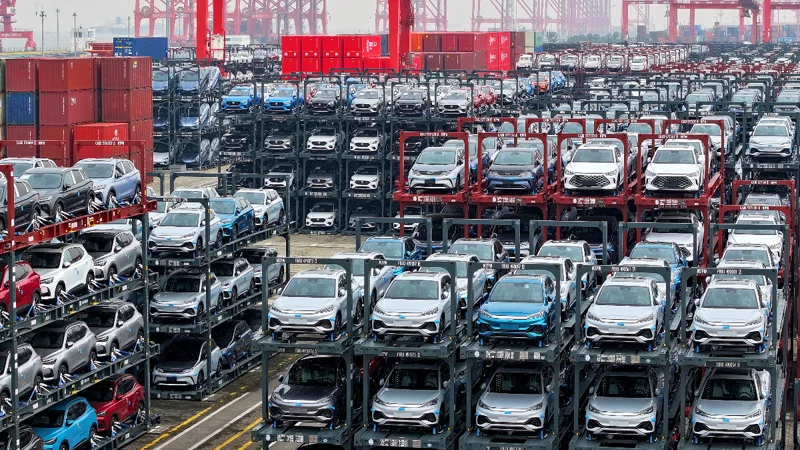 China's automobile exports surged by 30.5% in first two months
