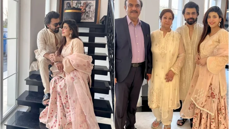 Urwa Hocane and Farhan Saeed share moments from daughter's Aqiqa ceremony