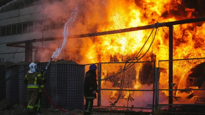 Russian assault hits Ukrainian electrical power facilities, targeting major hydroelectric plant