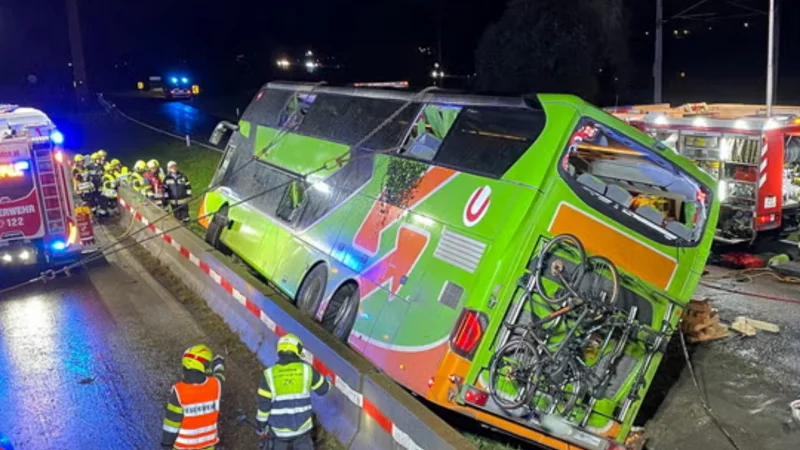 Five Dead in Coach Crash on German Motorway near Leipzig