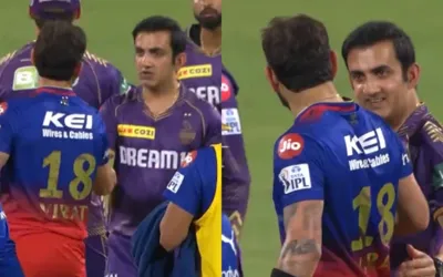 IPL 2024: Virat Kohli and Gautam Gambhir hug during RCB vs KKR