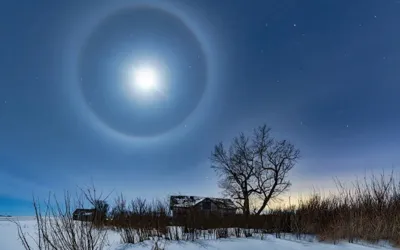 Moon Halos: Optical Illusion or Ophthalmic Warning?