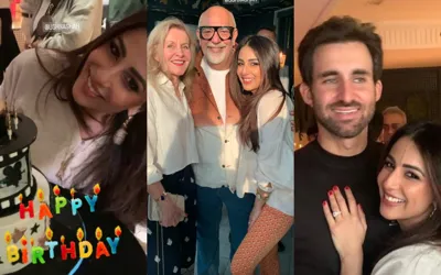 Ushna Shah's husband throws birthday celebration for her