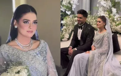 See Photos: Omer Shahzad & Shanzay Lodhi’s elegant reception moments