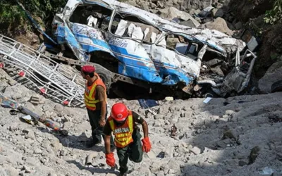 16 passengers died in tragic road accident in Jamshoro