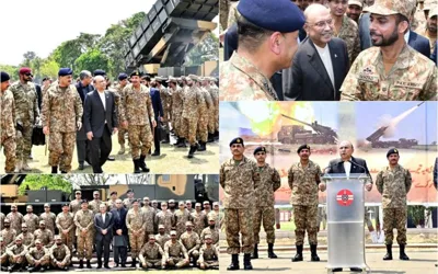 President Visits Gujranwala Cantt, Pays Tribute to Pakistan Armed Forces