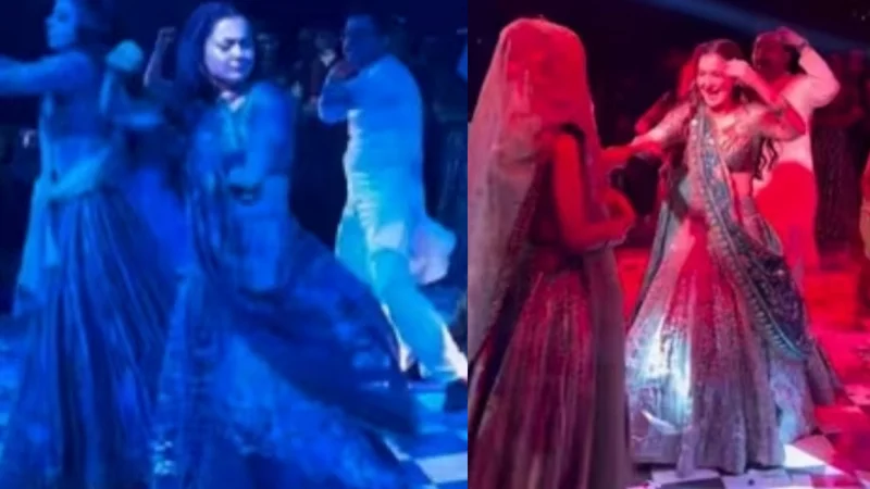 Hania Aamir lights up Yashma Gill's sister wedding with Bollywood dance performance