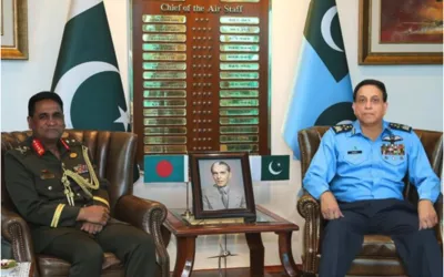 Bangladeshi defence delegation meets Air Chief Marshal Zaheer Sidhu