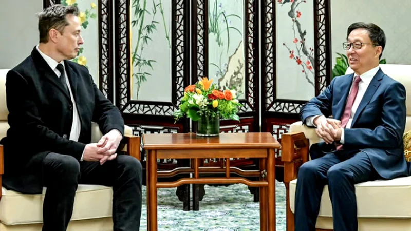 China’s VP meets with Elon Musk ahead of Trump oath