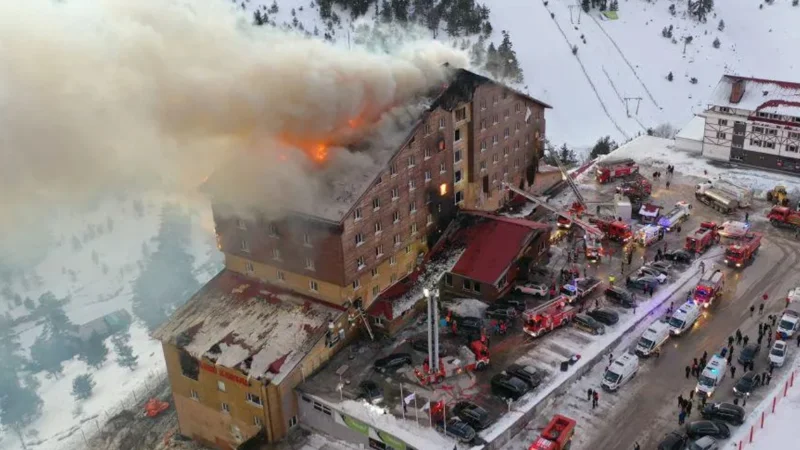 Dozens killed as fire engulfs Turkish ski hotel