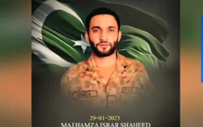 Funeral prayer of Major Hamza Israr offered at Chaklala Garrison