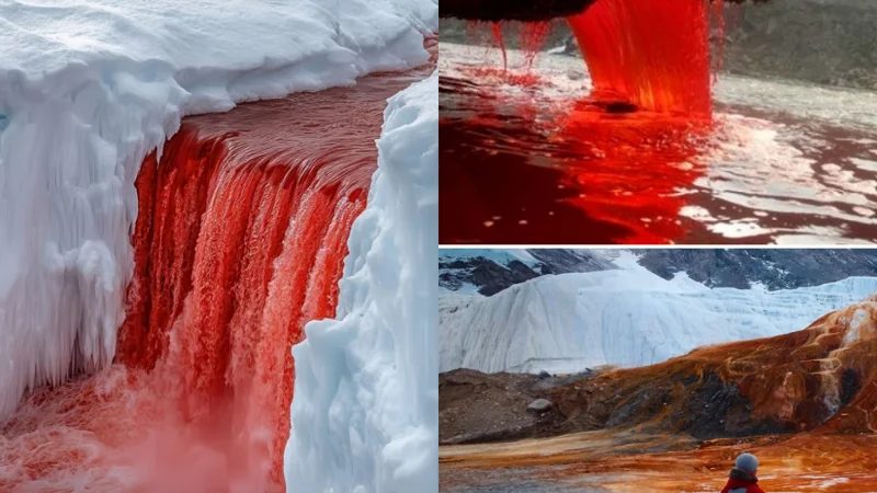 Watch: Antarctica’s mysterious blood red Waterfall from ice glacier