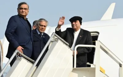 President Zardari departs for state visit to China
