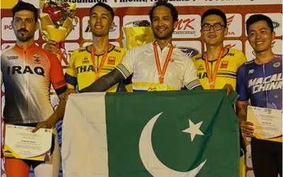 Ali Ilyas Clinches Gold for Pakistan at Asian Road Cycling Championship