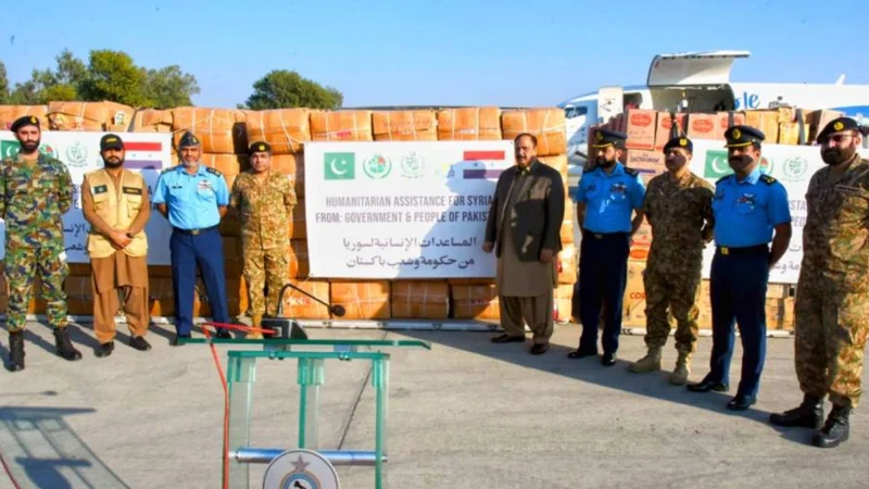 Pakistan dispatches aid shipment for Lebanon, Gaza, Syria