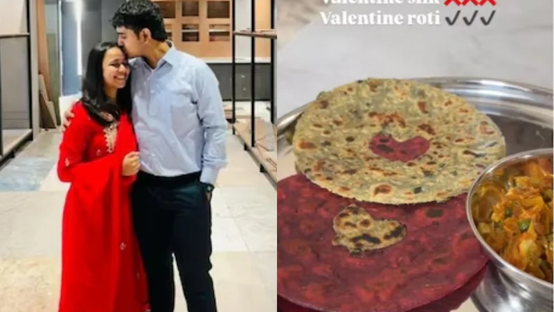 Viral Valentine’s Paratha: Wife’s sweet gesture wins hearts online