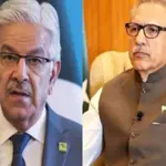 Khawaja Asif slams Arif Alvi for clinging to presidency despite PTI’s ouster