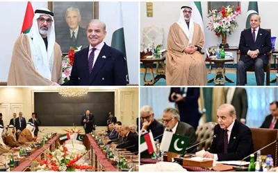 PM Shehbaz and Abu Dhabi crown prince vow to strengthen bilateral ties