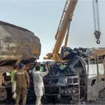 Three Oil tankers collided in Quetta, killing five people