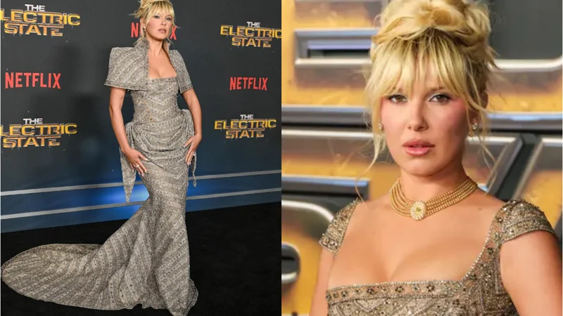 Millie Bobby Brown responds to criticism over her blonde look at “The Electric State” Premiere