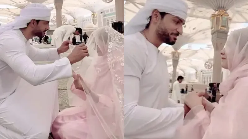 Omer Shahzad's delightful wedding video from Madinah wins hearts: Watch
