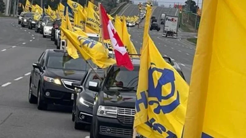 Pro-Khalistan activists hold major car rally in Fresno, California